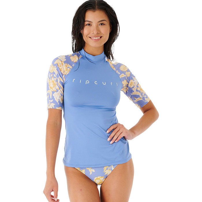 2023 Rip Curl Oceans Together Donna Manica Corta Lycra Vest 148wrv