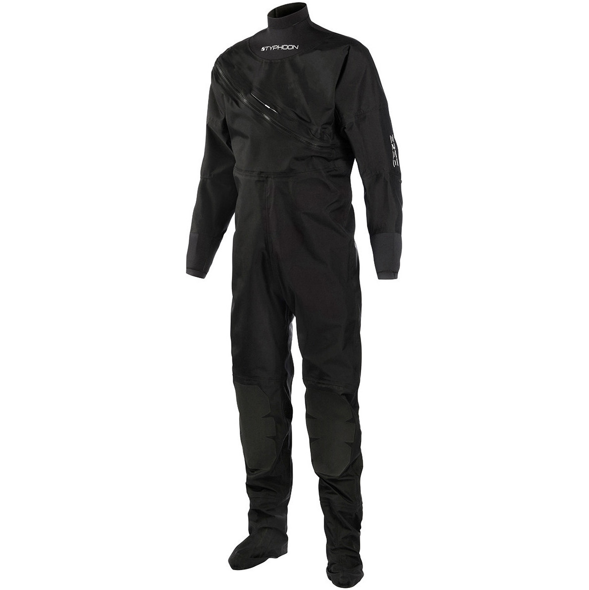 2016 Typhoon Ezeedon 3 frontale con zip Muta stagna NERO 100146 - Suit Solo