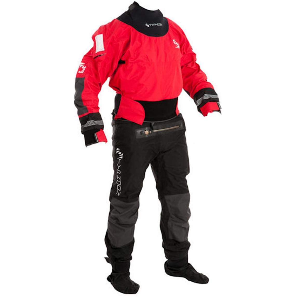 Typhoon Multisport 4 Four LATEX SEAL Drysuit + Con Zip ROSSO / NERO 100140