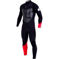 flashbomb PLUS 5/3 millimetri GBS Busto Zip Steamer Muta Nero / Rosso WSM4IF