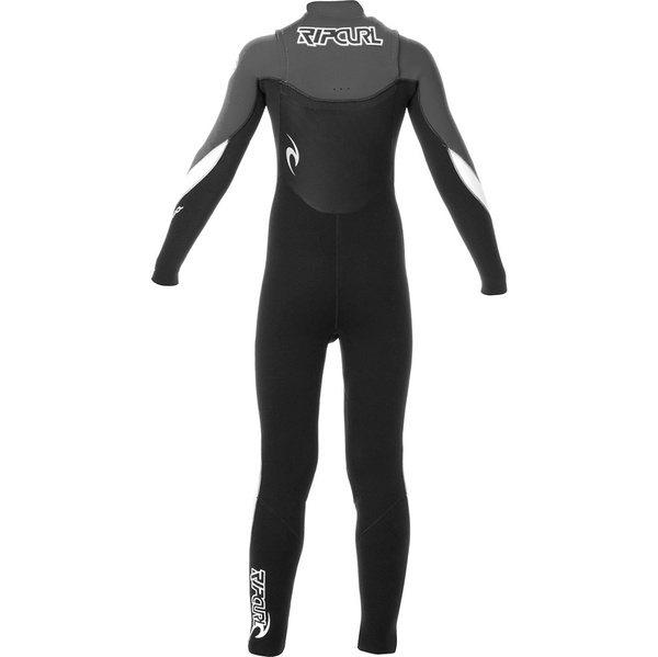 Rip Curl Junior Dawn Patrol 4 / 3mm ChestZip Wetsuit Nero / Charcoal WSMXFB