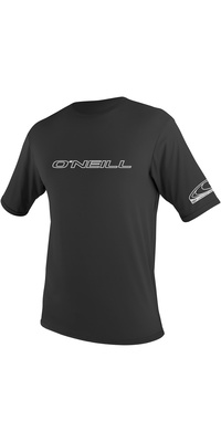 2026 ONeill Da Uomo Basic Skins Camicia Da Sole A Manica Corta 3402 - Black