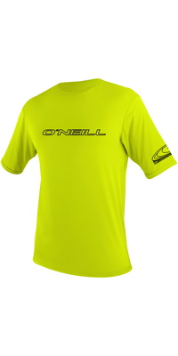 2026 ONeill Da Uomo Basic Skins Camicia Da Sole A Maniche Corte LIME 3402