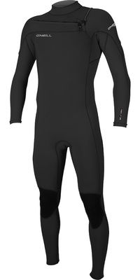 2026 ONeill Da Uomo Hammer 3/2mm Chest Zip Muta 4926 - Black