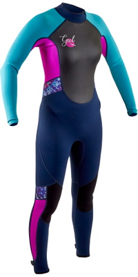 Muta 2020 Gul Junior Response 3/2mm Back Zip Re1323-b7 - Navy Scuro / Rosso