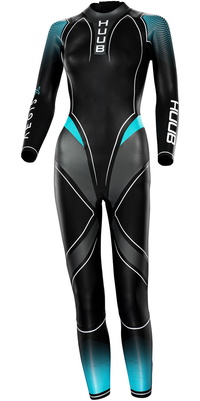 2025 Huub Da Donna Aegis X 3:3 Open Water Swimming Muta AEGX33W - Black / Teal