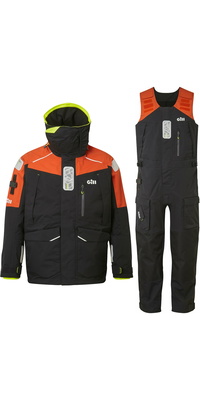2026 Gill Da Uomo OS1 Ocean Tuta Da Vela GMOS1CS - Graphite / Orange