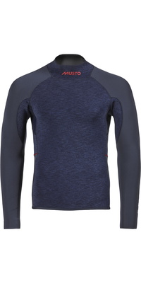 2026 Musto Da Uomo Flexlite Alumin 3.0 Manica Lunga 3mm Neoprene Top 82073 - Midnight Marl