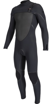 2025 ONeill Mens Psycho Tech 5/4+mm Chest Zip Wetsuit 5544 - Black