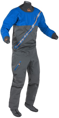 Muta Drysuit Rogen Da Uomo 2026 Palm 13188 - Cobalto / Grigio Jet