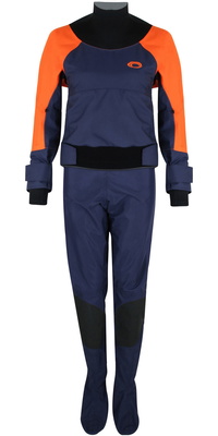 2026 Typhoon Da Donna Hendra Hinge Zip Drysuit 100185 - Orange / Navy
