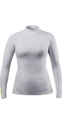 2026 Zhik Da Donna Eco Top In Spandex A Maniche Lunghe DTP-0063-W-PLT - Platinum