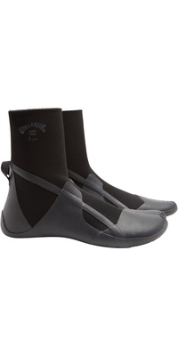 2025 Billabong Absolute 5mm Stivali In Neoprene Con Punta Spaccata Abyww00110 - Nero Hashish