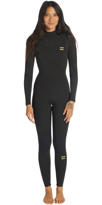 2025 Billabong Da Donna Synergy 5/4mm Back Zip Muta ABJW100134 - Wild Black