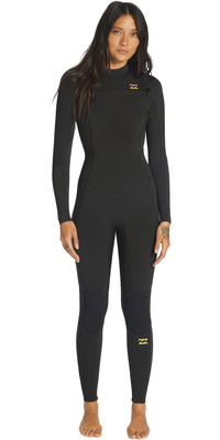 Billabong Da Donna Synergy 5/4mm Chest Zip Muta ABJW100131 - Wild Black