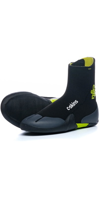 2026 C-Skins Bambino Legend 5mm Stivali In Neoprene Con Punta Tonda E Zip C-BOLE5JZ - Black / Flash Green / Charcoal