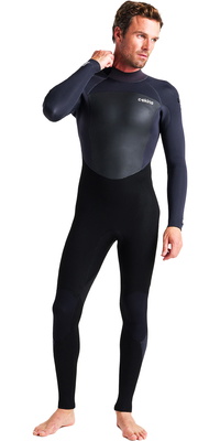 2025 C-Skins Da Uomo Legend 4/3mm Back Zip Muta C-LE43MBZ - Black / Anthracite