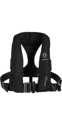 2026 Crewsaver Crewfit + 180N ISO Giubbotto Di Salvataggio Automatico Singolo Con Imbracatura 9735BKAP - Black
