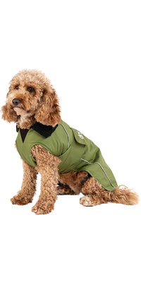 2026 Cappotto Per Cani  Dryrobe  V3DRDC - Black / Verde Scuro