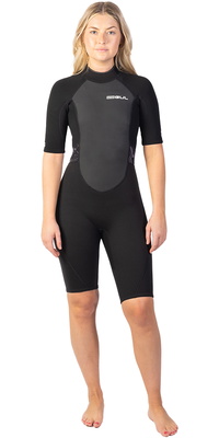 2025 Gul Da Donna Response 3/2mm Back Zip Shorty Muta RE3318-C1 - Black