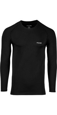 2025 Huub Top Uomo Senza Cuciture A Manica Lunga Seamfrebls - Nero