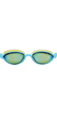 2025 Huub Pinnacle Air Seal Swim Goggles A2-PINN - Aqua / Fluo Yellow