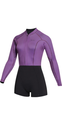 2023 Mystic Da Donna Lunar 2mm Longarm Front Zip Shorty Muta 35000.230112 - Sunset Purple