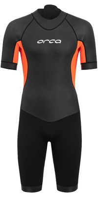 2026 Orca Da Uomo Vitalis Back Zip Open Water Swim Shorty Muta NN2Y0 - Black