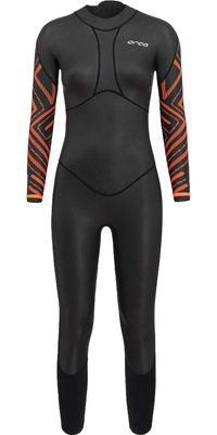2026 Orca Da Donna Vitalis Breast Stroke Back Zip Open Water Swim Muta NN6B4801 - Black