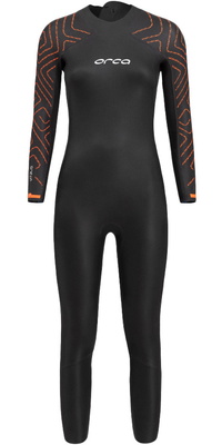 2026 Orca Da Donna Vitalis TRN Back Zip Open Water Swim Muta NN684601 - Black