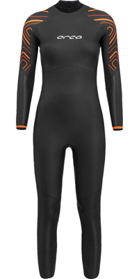 2026 Orca Da Donna Vitalis Thermal Back Zip Open Water Swim Muta NN6U4801 - Black