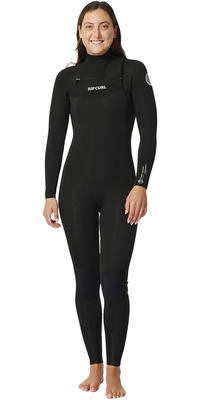 2025 Rip Curl Da Donna Dawn Patrol Performance 5/3mm Chest Zip Muta 152WFS - Black