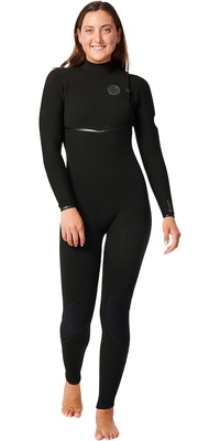 2025 Rip Curl Da Donna E-Bomb 4/3mm Zip Free Muta 14KWFS - Black