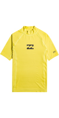 2026 Billabong Bambino Waves All Day UV50 Gilet In Lycra A Maniche Corte EBBWR00101 - Acid Green