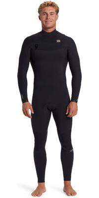 2026 Billabong Da Uomo Revolution Natural 4/3mm Chest Zip Muta ABYW100267 - Black