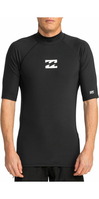 2026 Billabong Da Uomo Waves All Day UV50 Short Sleeve Lycra Vest EBYWR00101 - Black