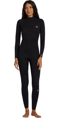 2025 Billabong Da Donna Foil 5/4mm Back Zip Muta ABJW100186 - Black