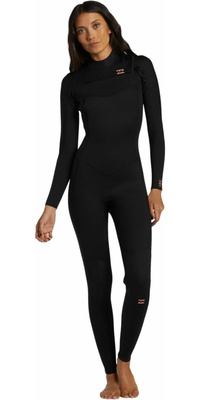 2025 Billabong Da Donna Foil 5/4mm Chest Zip Muta ABJW100213 - Black