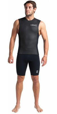 2026 C-Skins Mens Legend 2/2mm Neoprene Wetsuit Vest C-LE22VE - Black