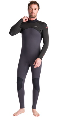 2025 C-Skins Da Uomo NuWave Legend 5/4/3mm Back Zip Muta C-NLE54MBZ - Anthracite / Black / Rust