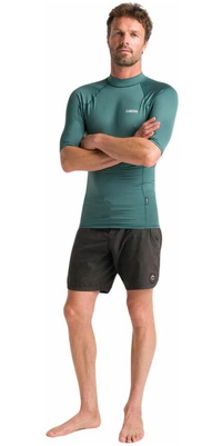 2026 C-Skins Da Uomo NuWave UV Basics Canottiera In Lycra A Maniche Corte C-NLYSSMC - Dark Sage