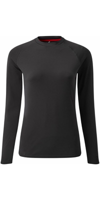 2026 Gill Da Donna Maglietta UV Tec A Maniche Lunghe UV011W - Black