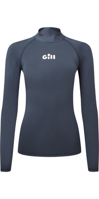 2026 Gill Womens Zenzero Long Sleeve Rash Vest 5109W - Dark Navy