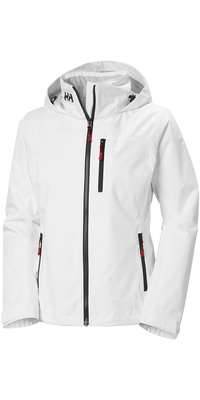 2026 Helly Hansen Da Donna Crew Giacca Da Vela A Strato Intermedio Con Cappuccio 2.0 34447 - White