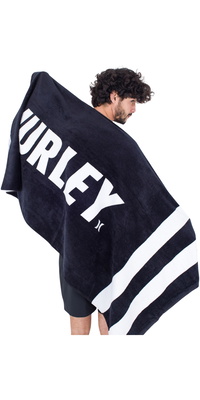 Hurley 2026 Fastlane 2 Stripe Towel AMAX23Q1FT - Black