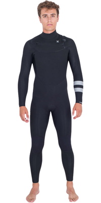 2025 Hurley Da Uomo Advant 5/3mm Chest Zip Muta MFS0013533 - Black