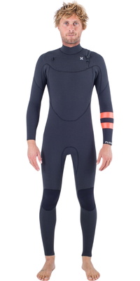 Hurley Da Uomo Plus 5/3mm Chest Zip Muta MFS0012504 - Black / Graphite