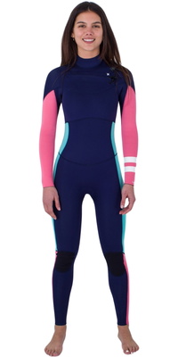 2024 Hurley Da Donna Advant 4/3mm Chest Zip Muta WFS0013403 - Flag Blue