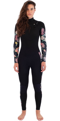 2025 Hurley Da Donna Plus Printed 4/3mm Chest Zip Muta WFS0012433 - Wonderland