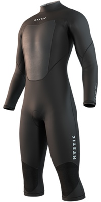 2026 Mystic Da Uomo Brand 3/2mm Manica Lunga Gamba Corta Back Zip Muta 35000.250032 - Black